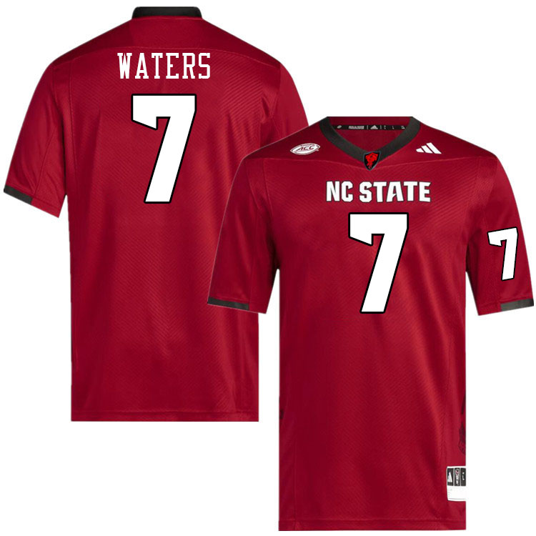 Men #7 Jordan Waters NC State Wolfpack College Football Jerseys Stitched-Red